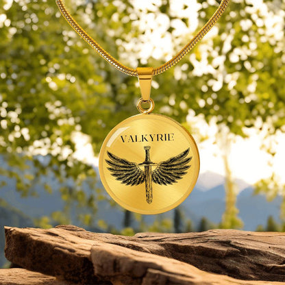 Valkyrie Acotar Graphic Circle Necklace Gift