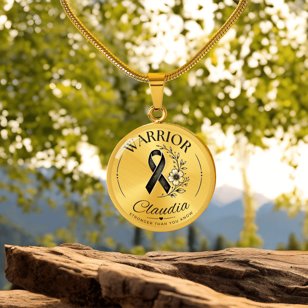 Cancer Engraved Graphic Necklace for Her