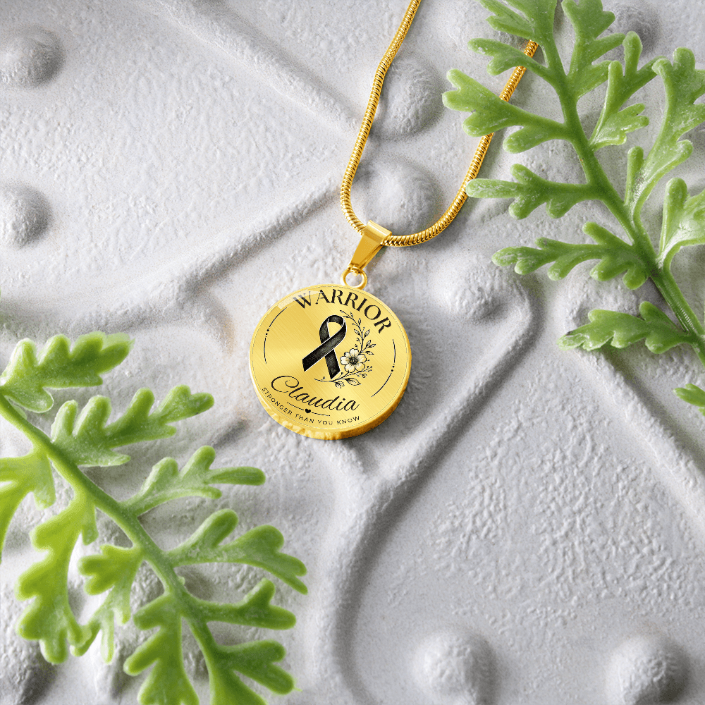 Cancer Engraved Graphic Necklace for Her