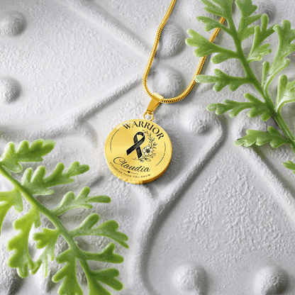 Cancer Engraved Graphic Necklace for Her