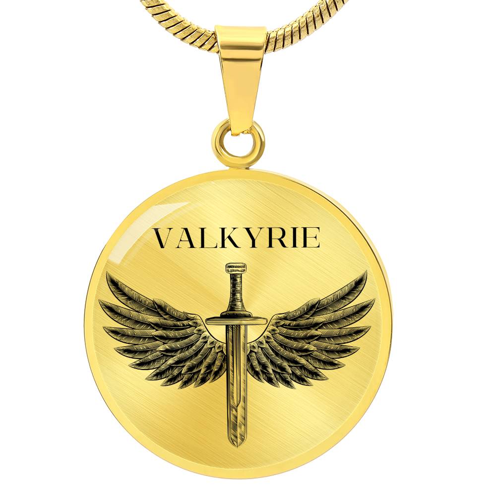 Valkyrie Acotar Graphic Circle Necklace Gift