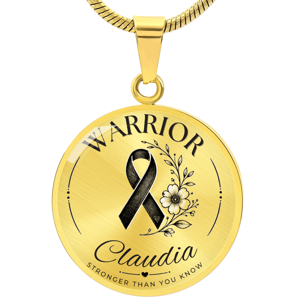 Cancer Engraved Graphic Necklace for Her