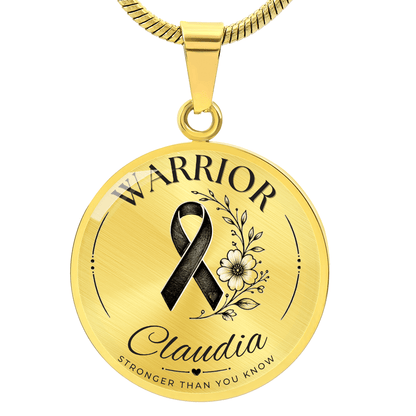 Cancer Engraved Graphic Necklace for Her