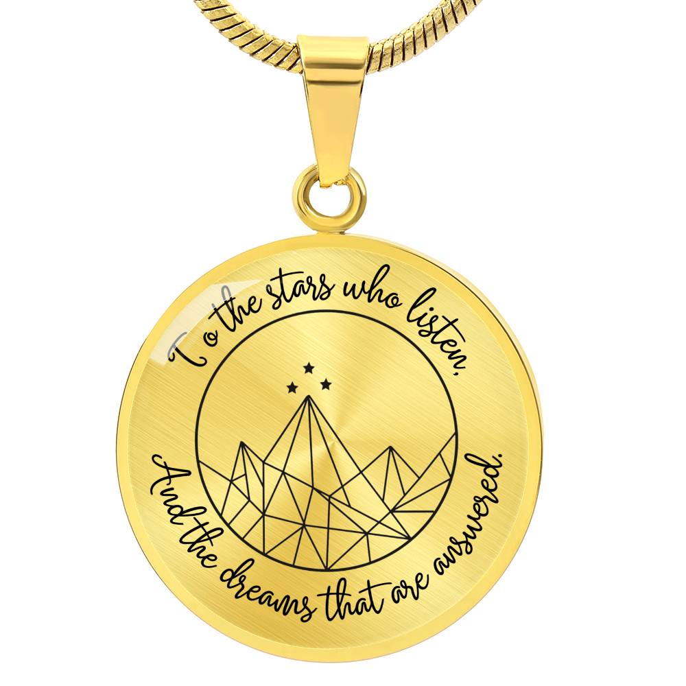 Acotar Graphic Circle Necklace Gift