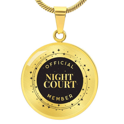 Night court Acotar Graphic Circle Necklace Gift