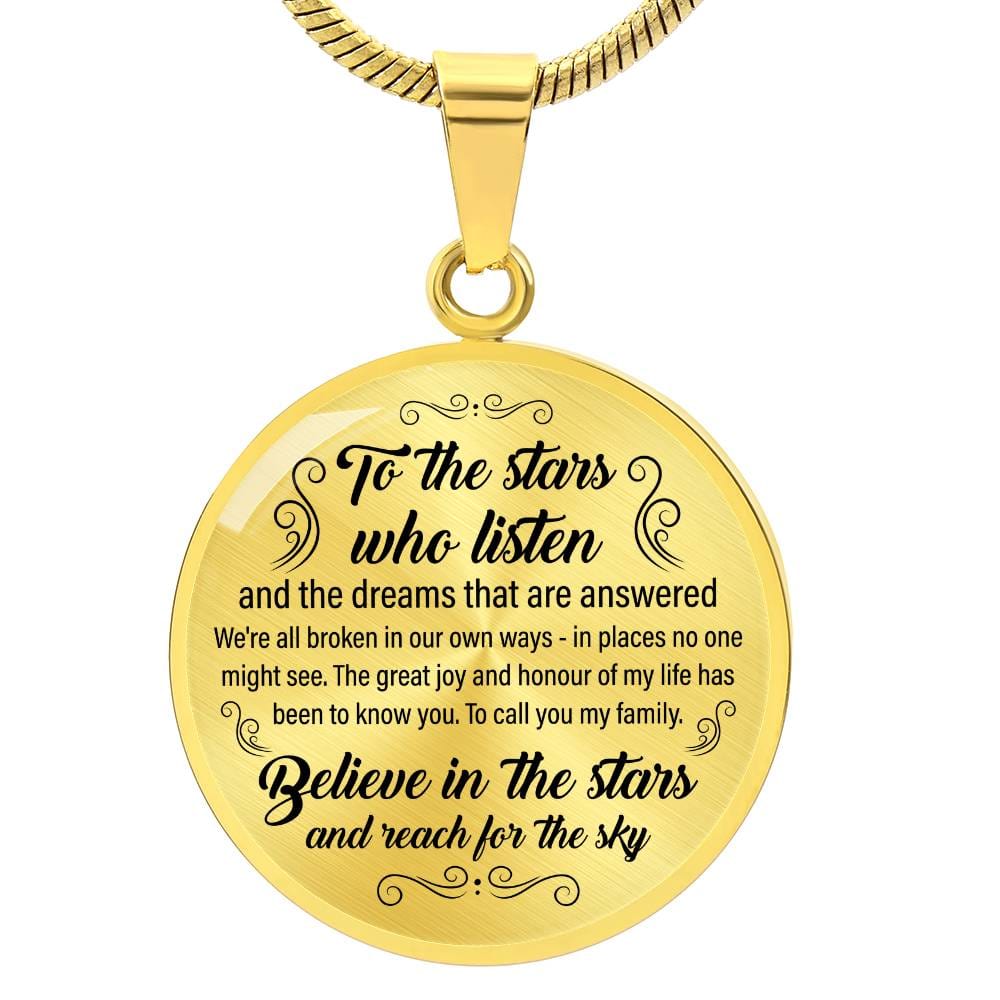 To the Stars who listen Acotar Engraved Graphic Necklace Gift for Her