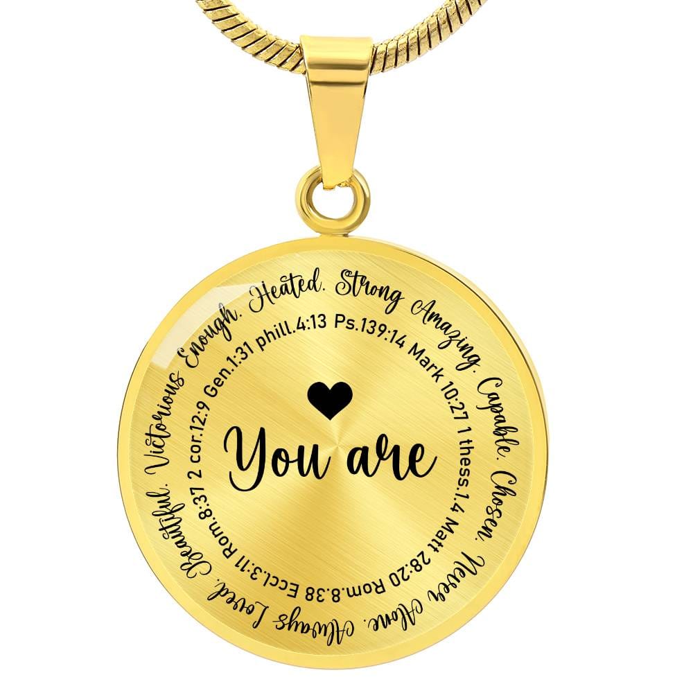 Personalized Engraving You Are Enough Necklace For Her