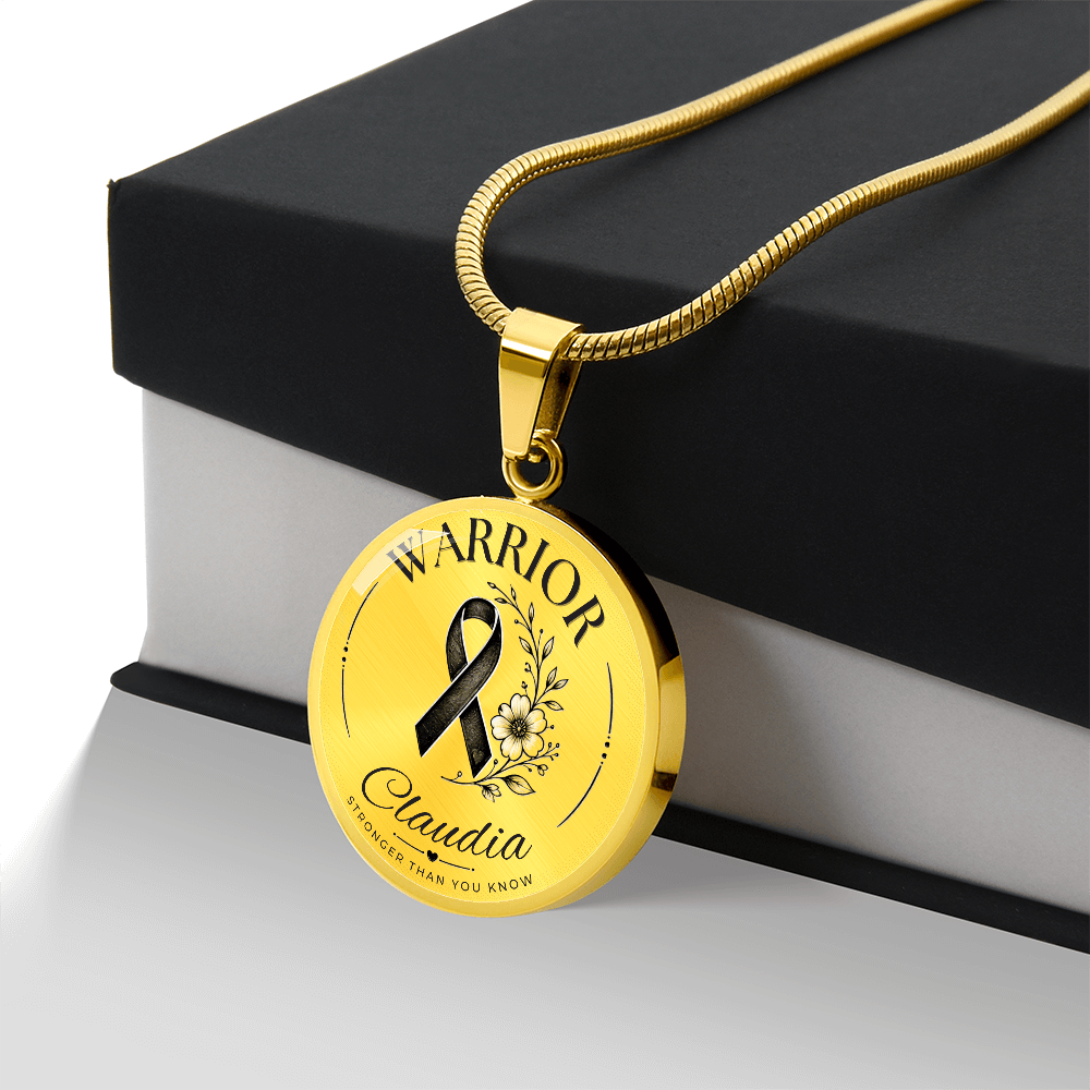 Cancer Engraved Graphic Necklace for Her