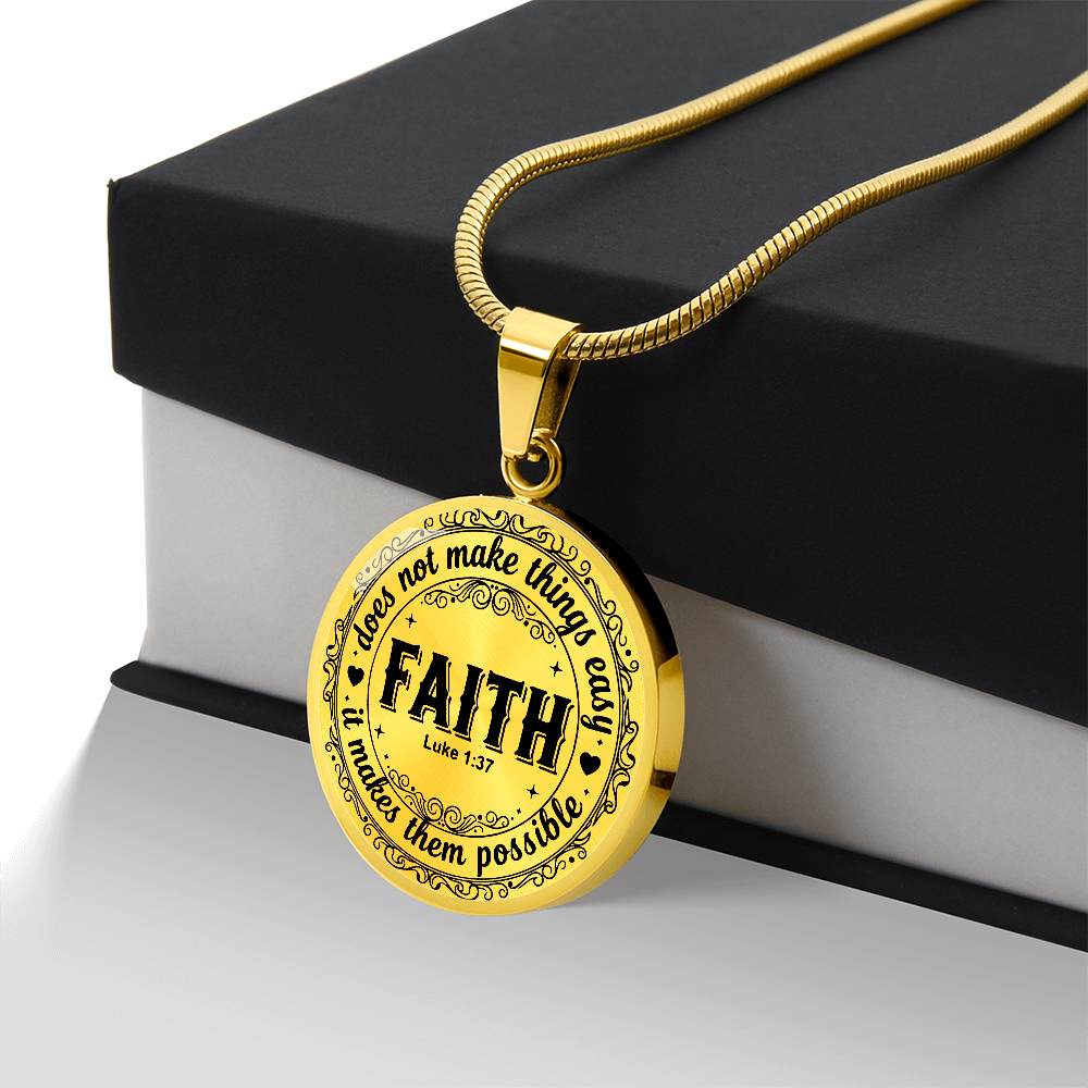 Faith Graphic Necklace For Daughter Granddaughter