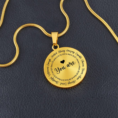 Personalized Engraving You Are Enough Necklace For Her