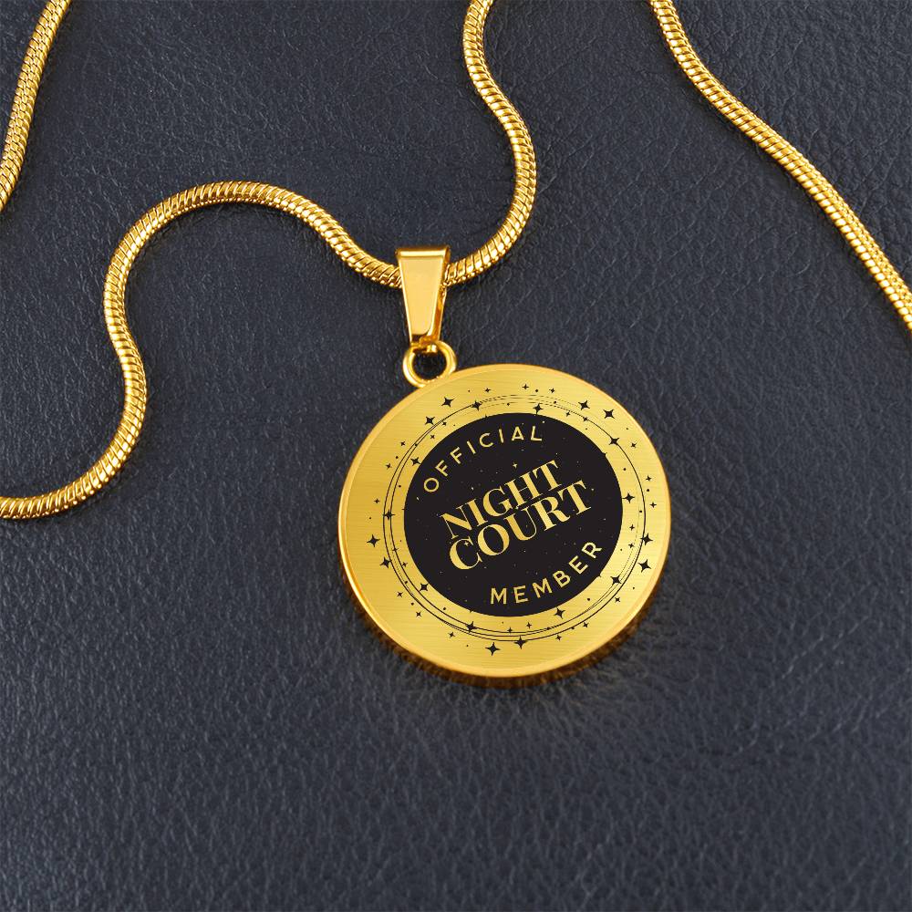 Night Court Acotar Graphic Circle Necklace Gift