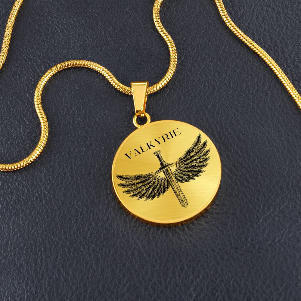 Valkyrie Acotar Graphic Circle Necklace Gift