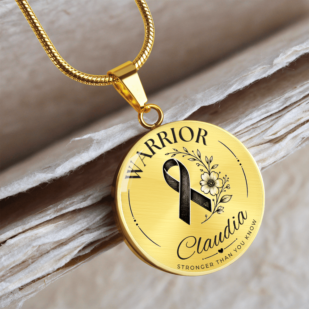 Cancer Engraved Graphic Necklace for Her