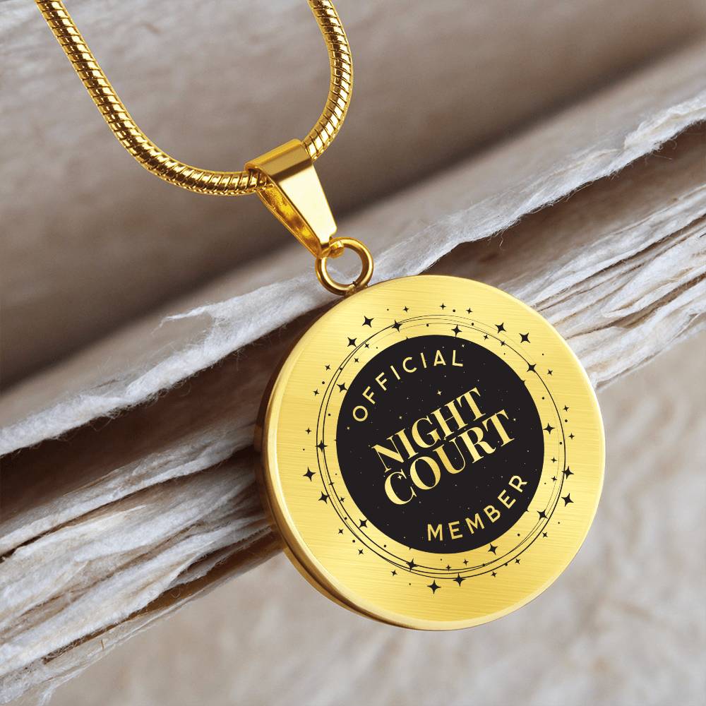 Night court Acotar Graphic Circle Necklace Gift