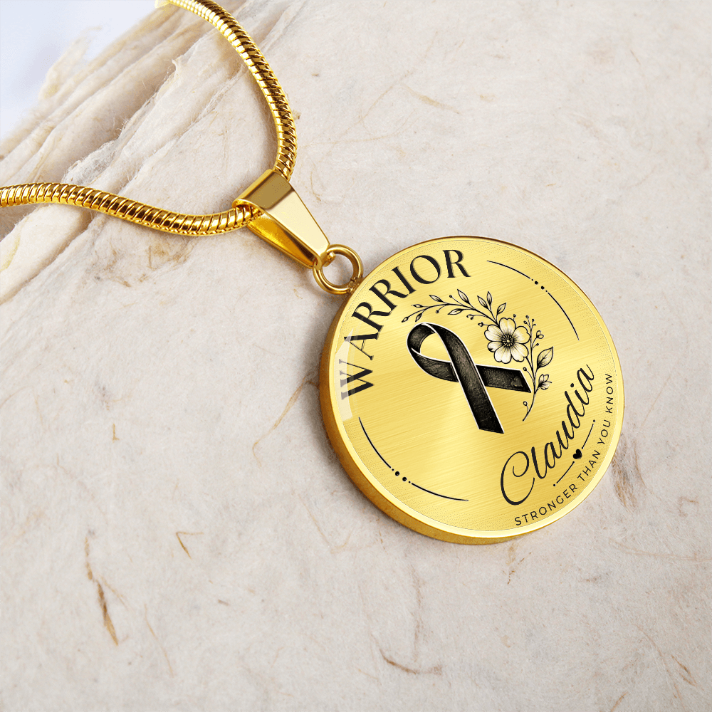 Cancer Engraved Graphic Necklace for Her