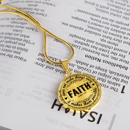 Faith Graphic Necklace For Daughter Granddaughter