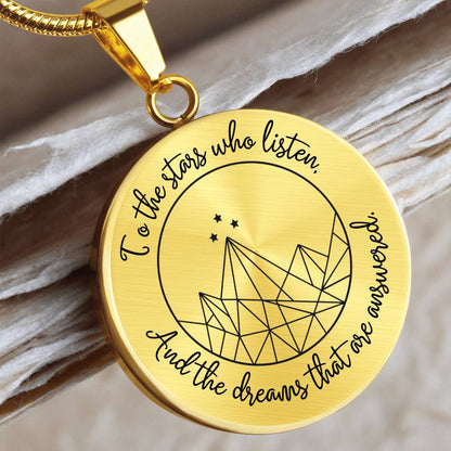 Acotar Graphic Circle Necklace Gift