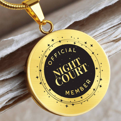 Night court Acotar Graphic Circle Necklace Gift