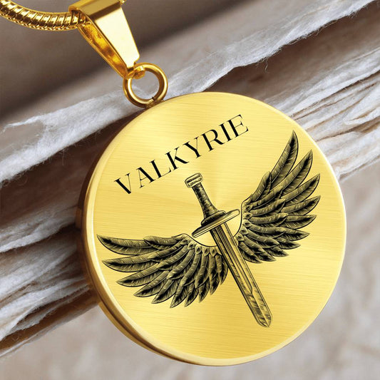 Valkyrie Acotar Graphic Circle Necklace Gift