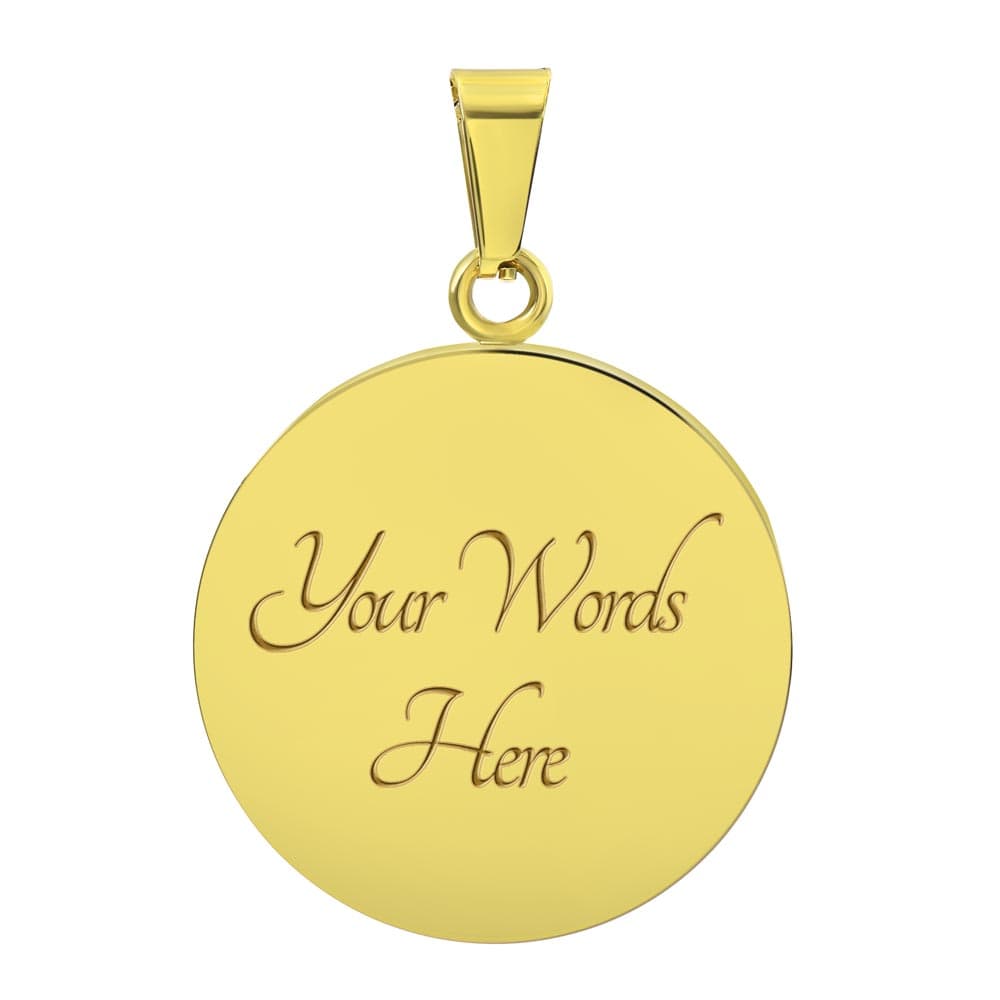 Cancer Engraved Graphic Necklace for Her