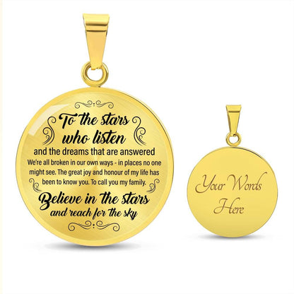 To the Stars who listen Acotar Engraved Graphic Necklace Gift for Her