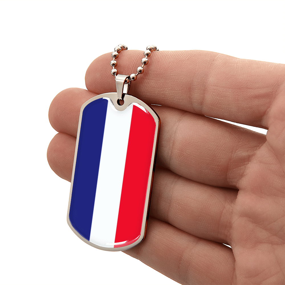 Italian Flag Graphic Necklace