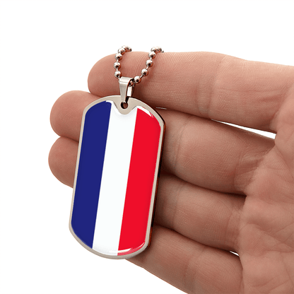 Italian Flag Graphic Necklace