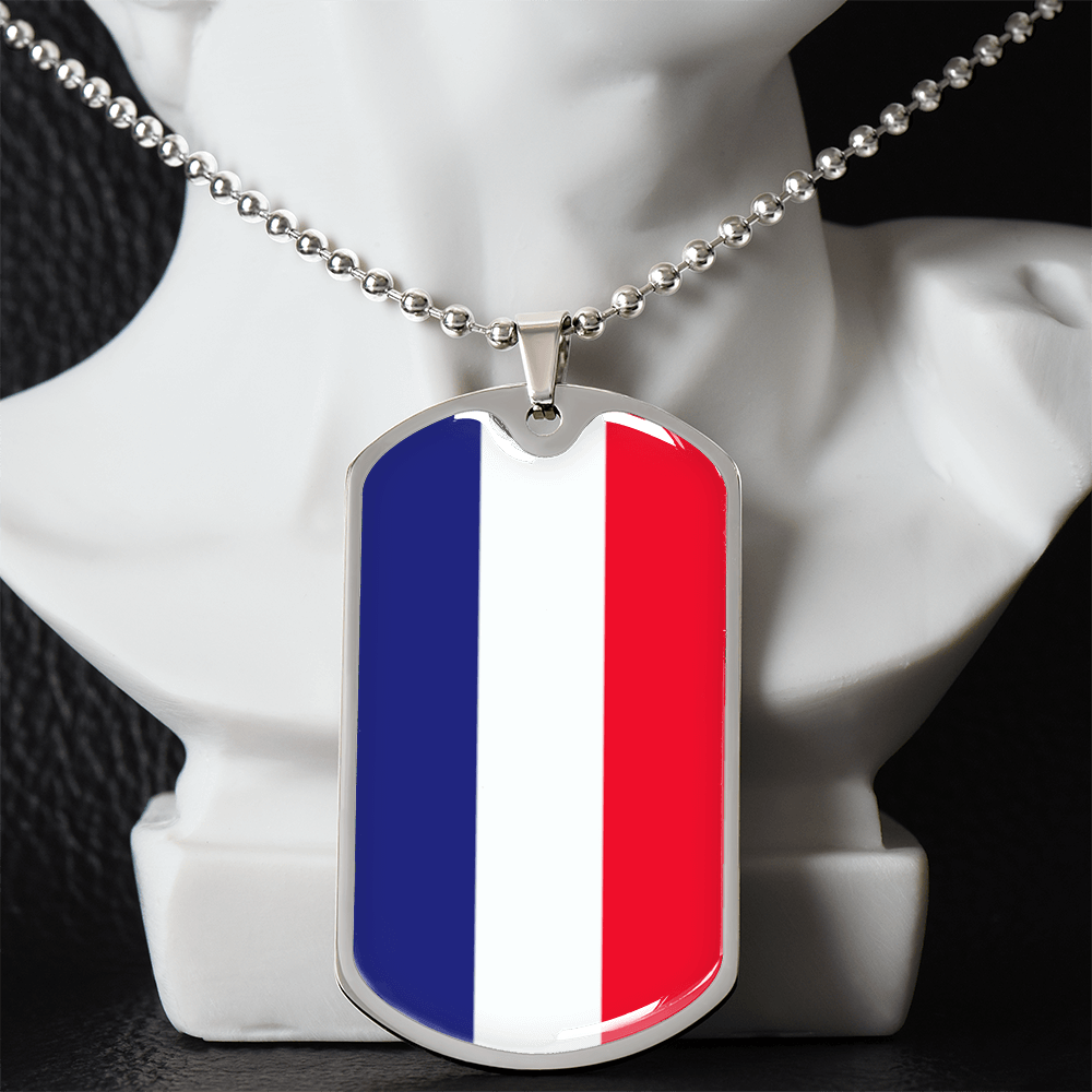 Italian Flag Graphic Necklace