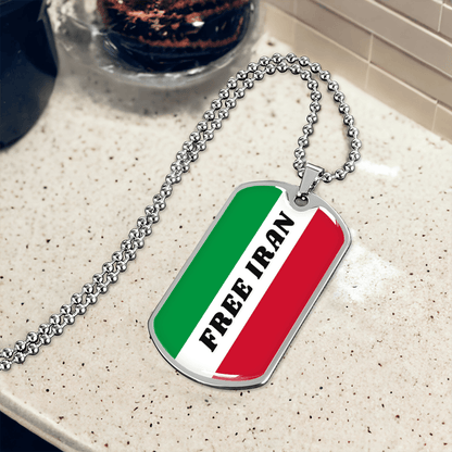 Iran graphic necklace