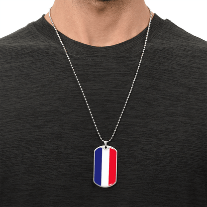Italian Flag Graphic Necklace