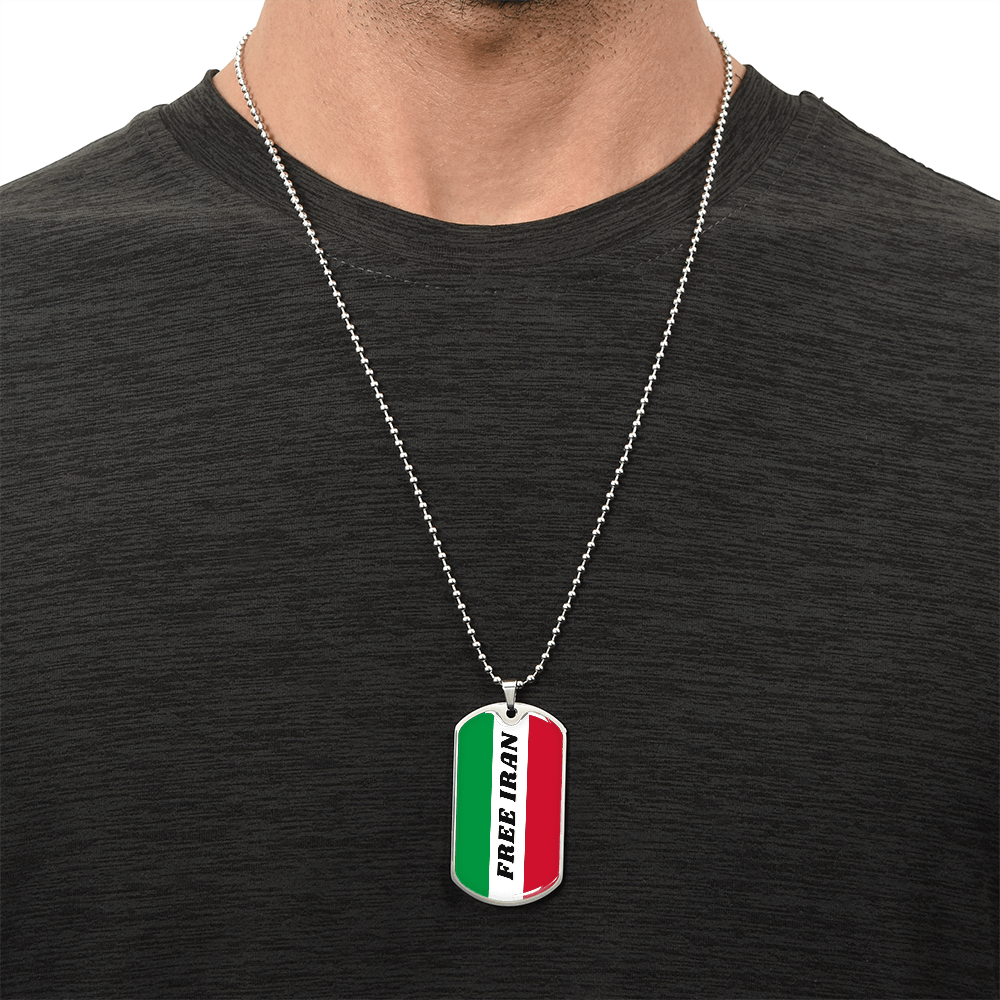 Iran graphic necklace