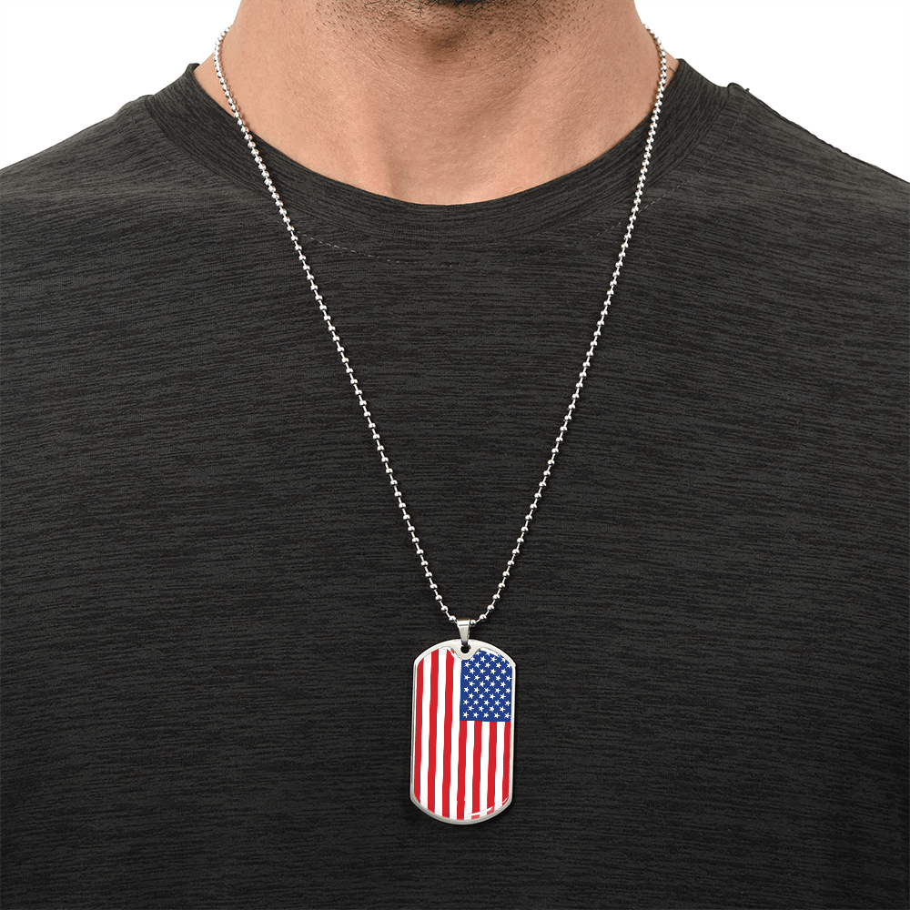 Usa Graphic Necklace
