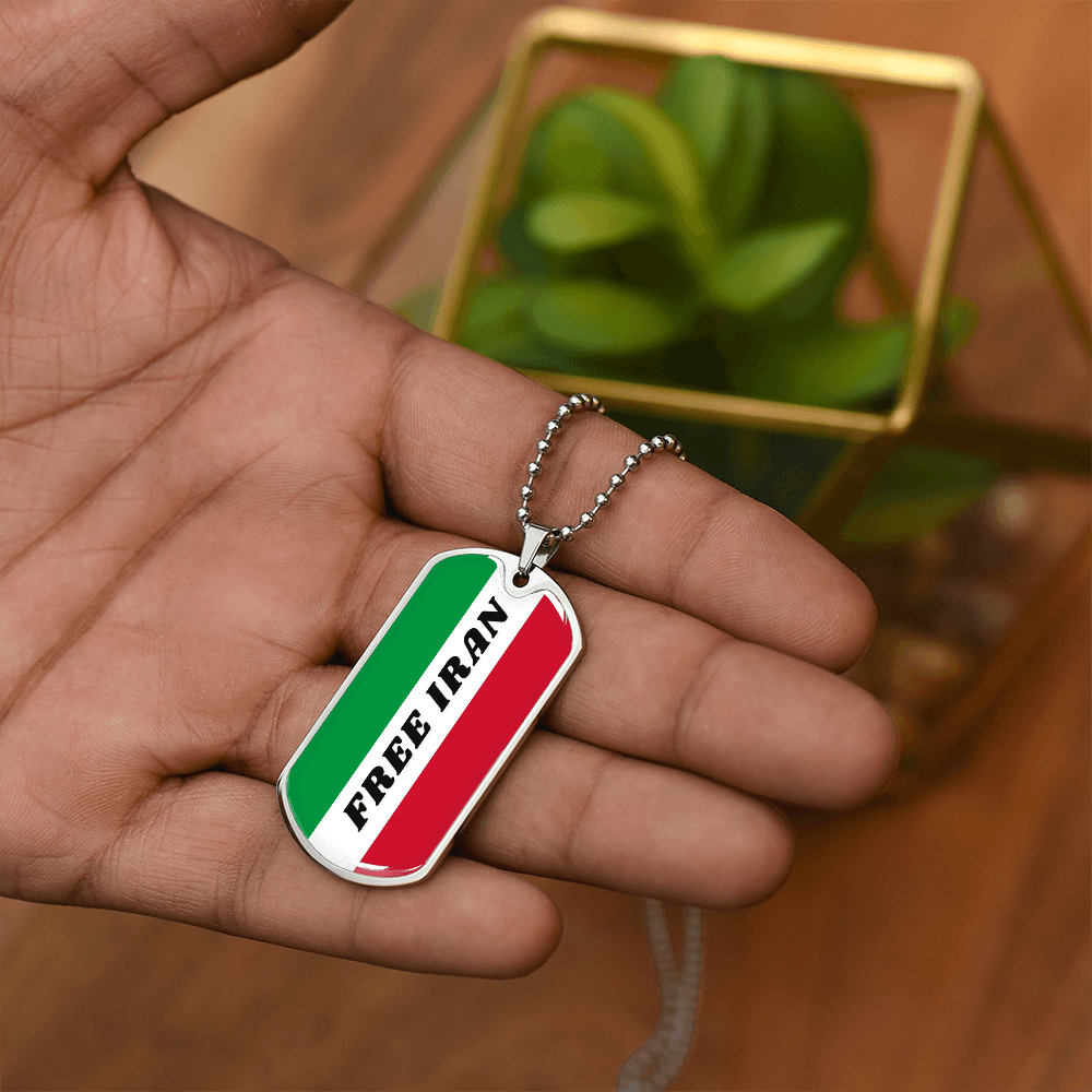 Iran graphic necklace