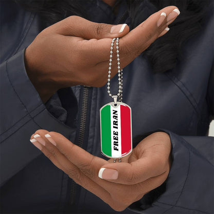 Iran graphic necklace