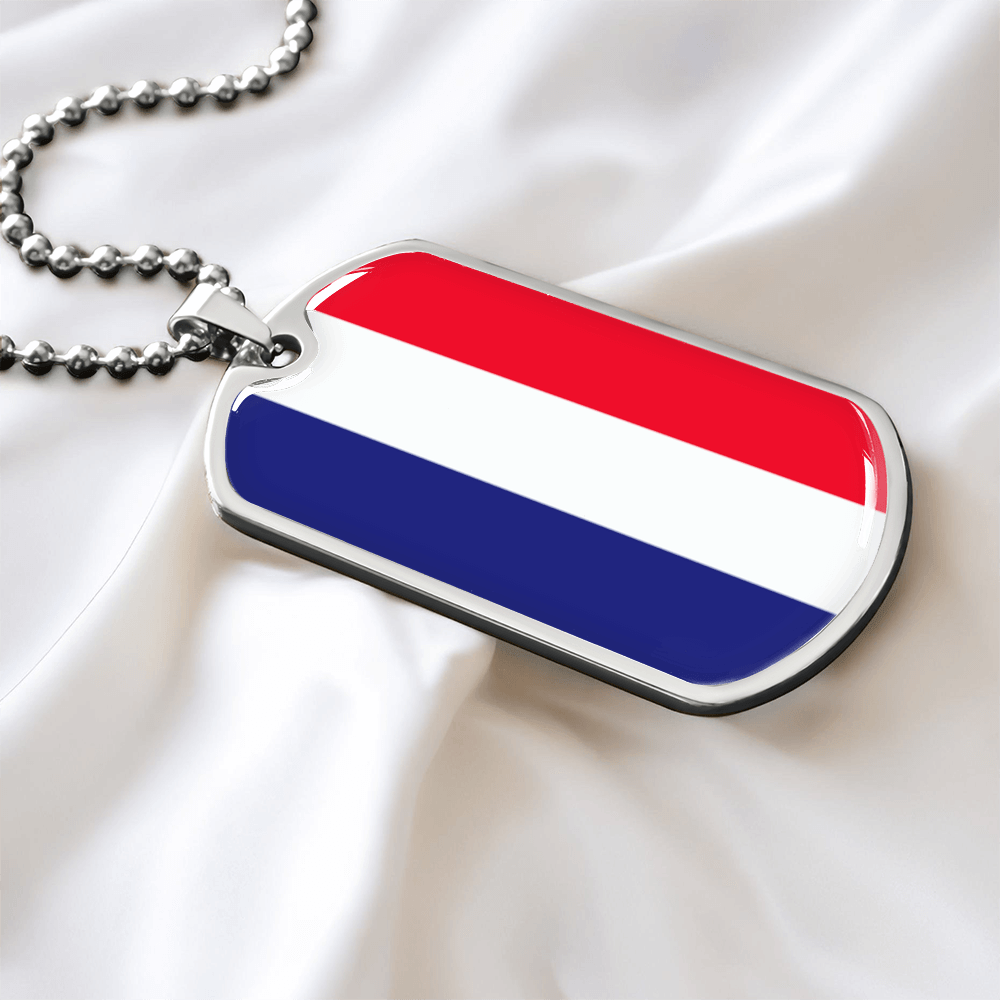 Italian Flag Graphic Necklace