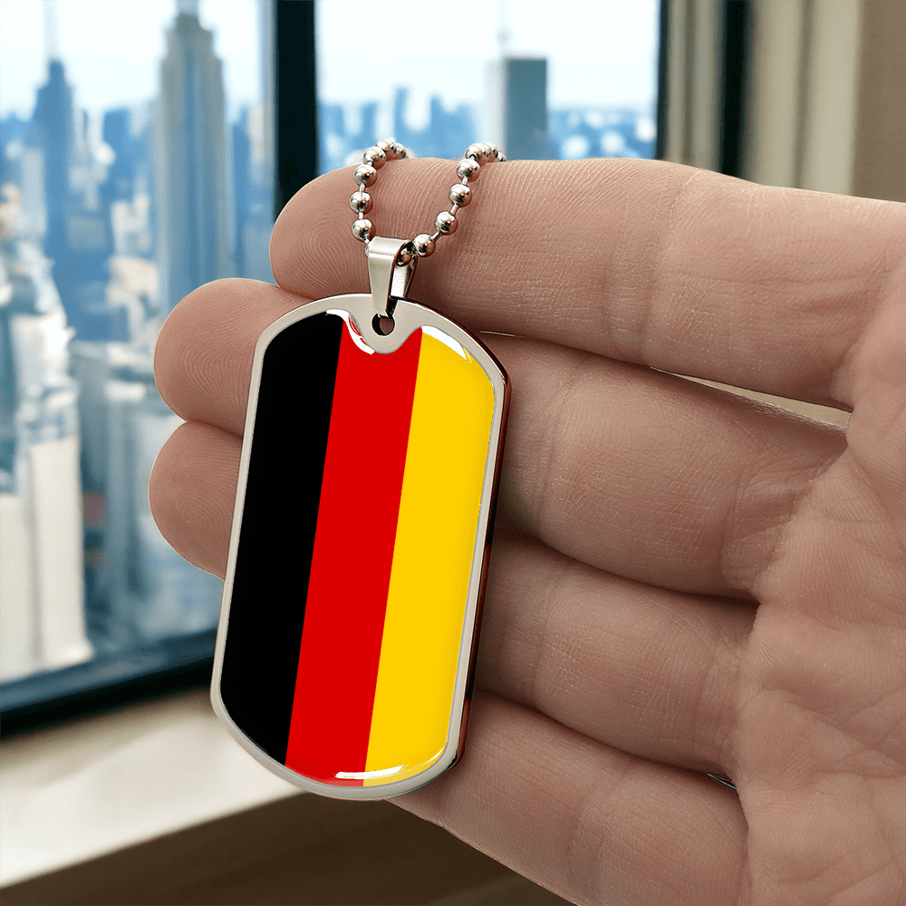 German Graphic Necklace