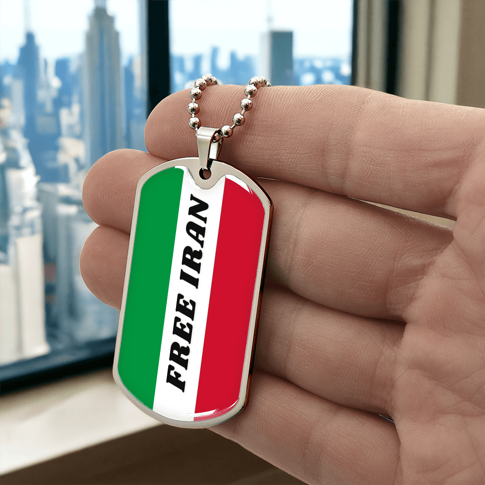 Iran graphic necklace