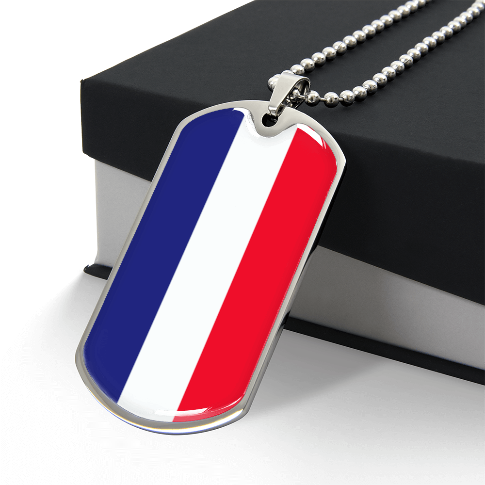 Italian Flag Graphic Necklace