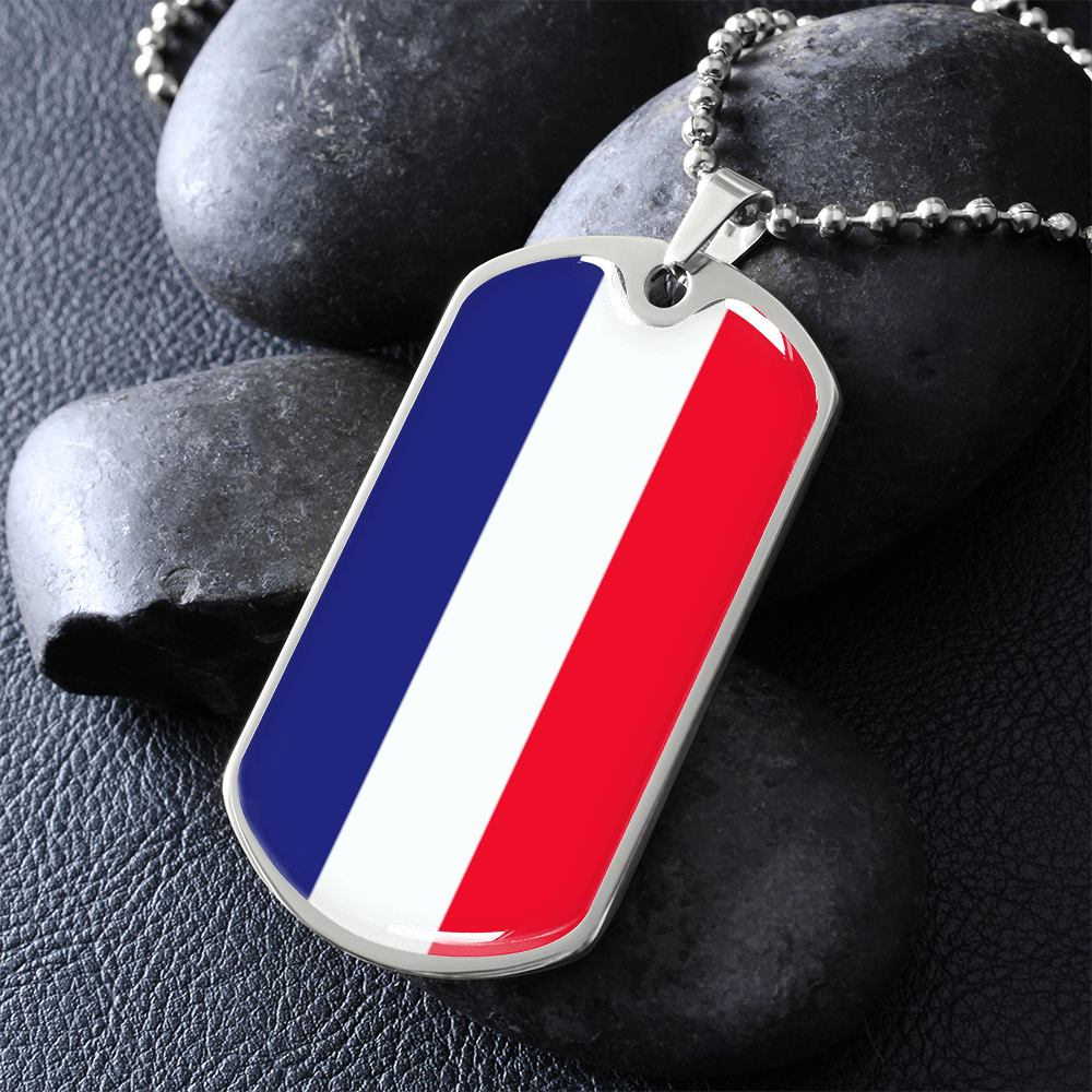 Italian Flag Graphic Necklace