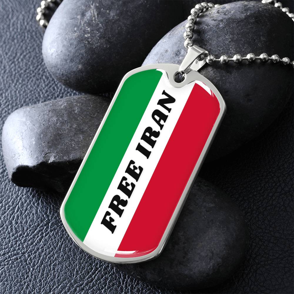 Iran graphic necklace