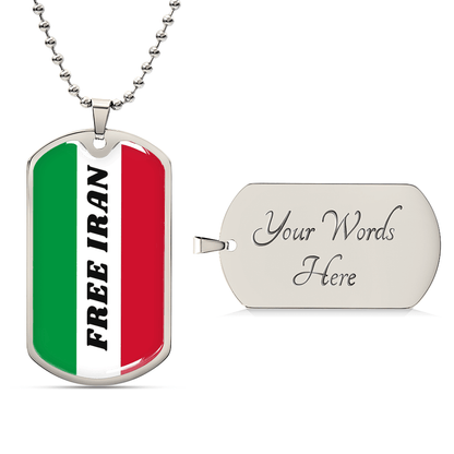 Iran graphic necklace