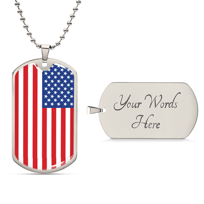 Usa Graphic Necklace
