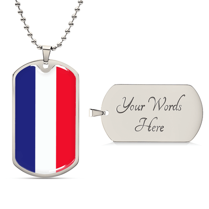 Italian Flag Graphic Necklace
