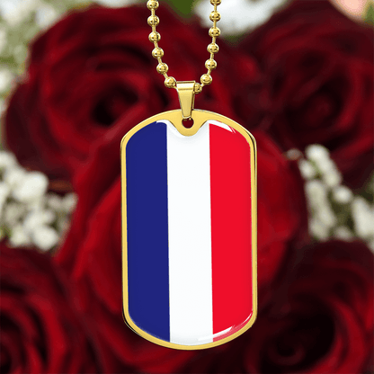 Italian Flag Graphic Necklace