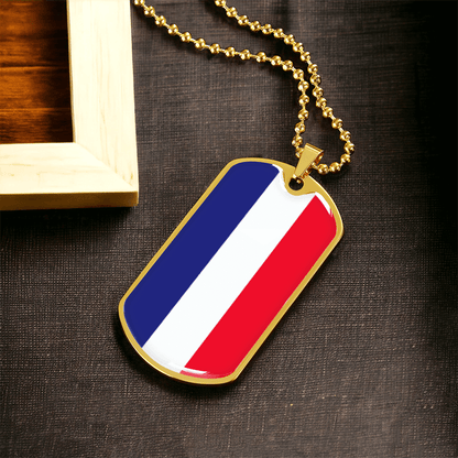 Italian Flag Graphic Necklace