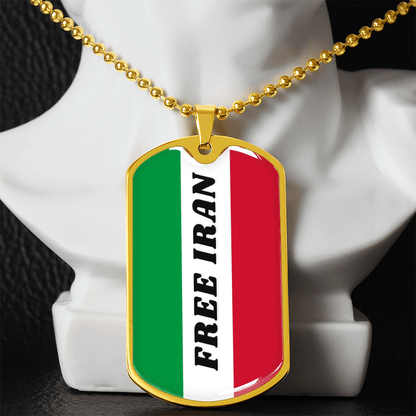 Iran graphic necklace