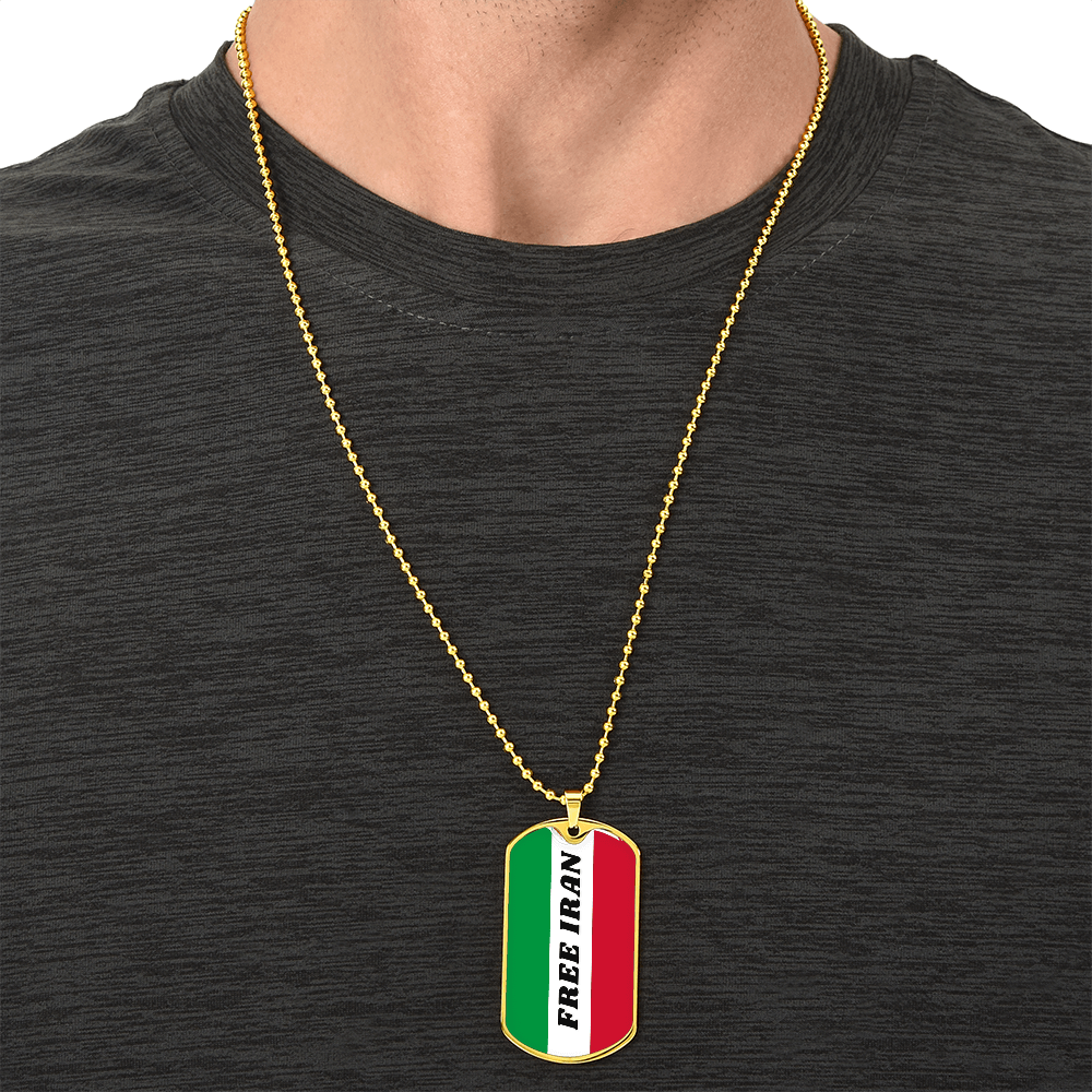 Iran graphic necklace
