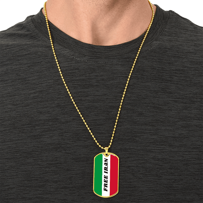 Iran graphic necklace