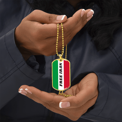 Iran graphic necklace