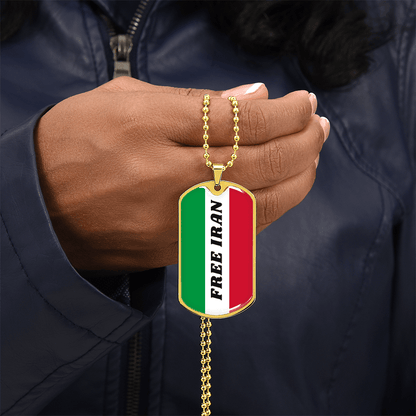 Iran graphic necklace